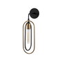Opviq Cerco - 3151 Aplique de Pared Negro y Oro